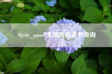 燕郊全国消防证书查询