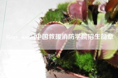 燕郊中国救援消防学院招生简章