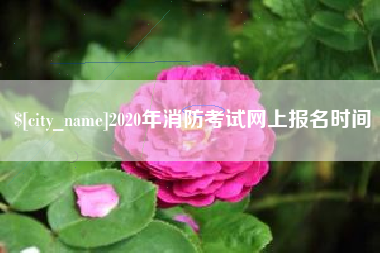 燕郊2020年消防考试网上报名时间