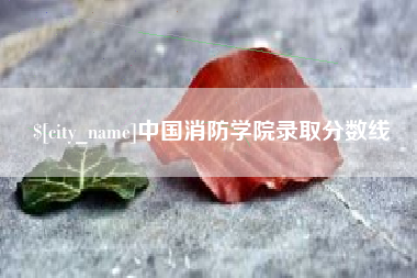 燕郊中国消防学院录取分数线