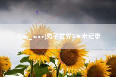 燕郊男子世界5000米记录
