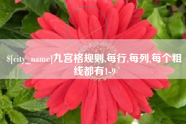 燕郊九宫格规则,每行,每列,每个粗线都有1-9