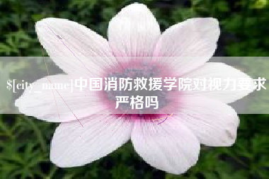 燕郊中国消防救援学院对视力要求严格吗