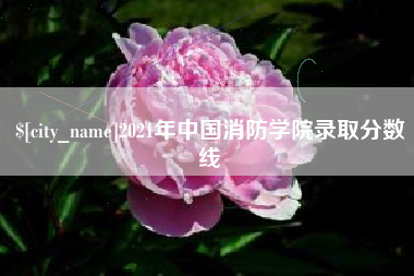 燕郊2021年中国消防学院录取分数线