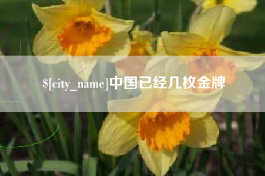 燕郊中国已经几枚金牌