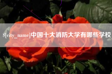 燕郊中国十大消防大学有哪些学校