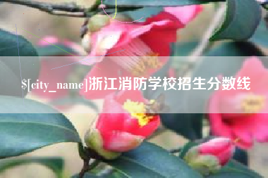 燕郊浙江消防学校招生分数线