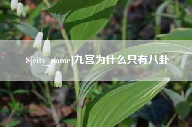 燕郊九宫为什么只有八卦