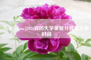 燕郊2024消防大学录取分数线公布时间