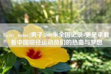 燕郊男子5000米全国记录-更是承载着中国田径运动员们的热血与梦想