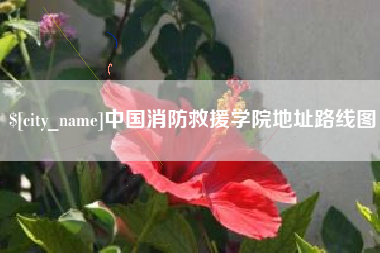 燕郊中国消防救援学院地址路线图