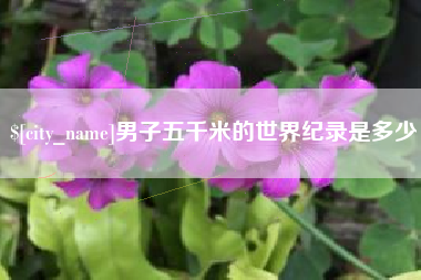 燕郊男子五千米的世界纪录是多少
