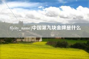 燕郊中国第九块金牌是什么