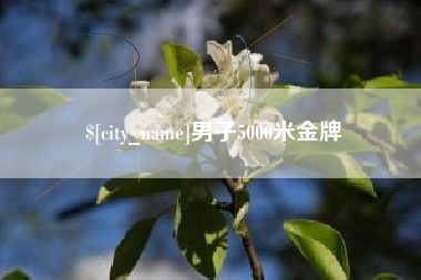 燕郊男子5000米金牌
