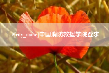 燕郊中国消防救援学院要求