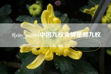 燕郊中国九枚金牌是哪九枚