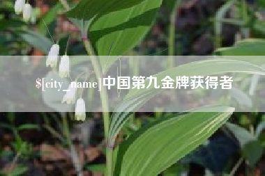 燕郊中国第九金牌获得者