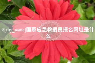 燕郊国家应急救援员报名网址是什么