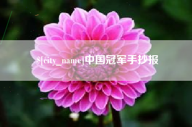 燕郊中国冠军手抄报