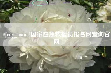燕郊国家应急救援员报名网查询官网