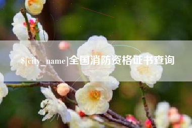 燕郊全国消防资格证书查询