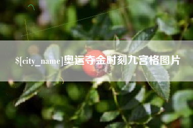 燕郊奥运夺金时刻九宫格图片