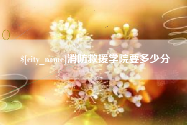 燕郊消防救援学院要多少分